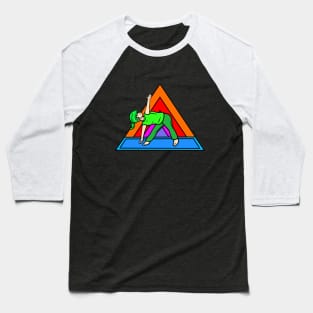 Yoga triangle pose Baseball T-Shirt